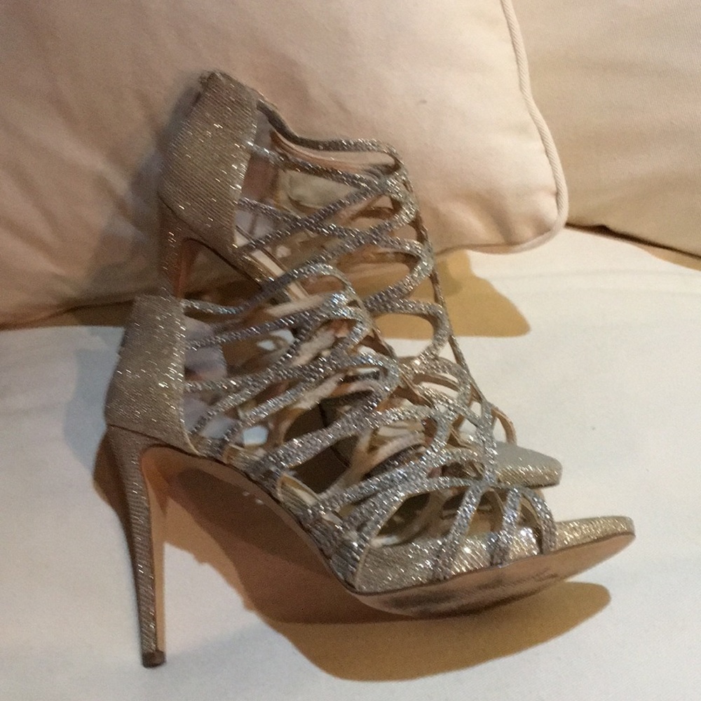 INC Glitter Strappy Sandals